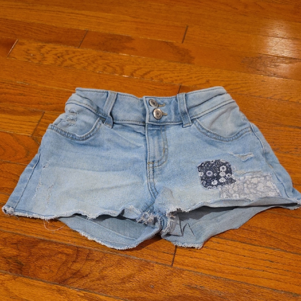 SO Light Blue Denim Kids Shorts with Patch
